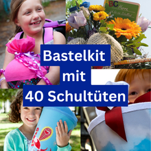 Load image into Gallery viewer, Die Schultüte - ein süßer Brauch: Bastelkit Only (40 Schultüten)