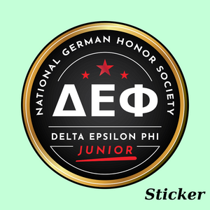 Jr. Delta Epsilon Phi New Logo Sticker