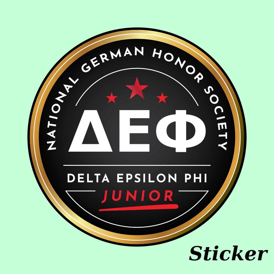 Jr. Delta Epsilon Phi New Logo Sticker