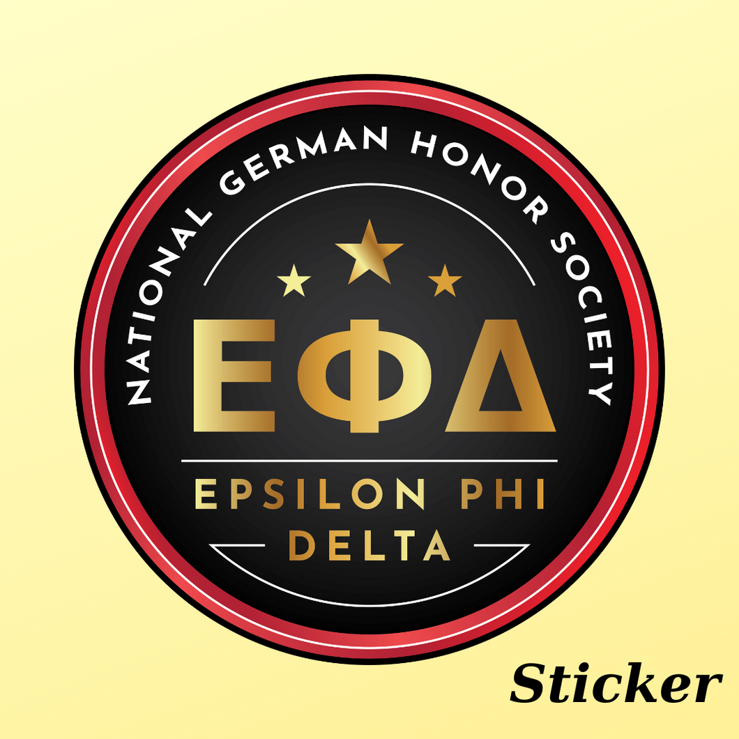 Epsilon Phi Delta New Logo Sticker