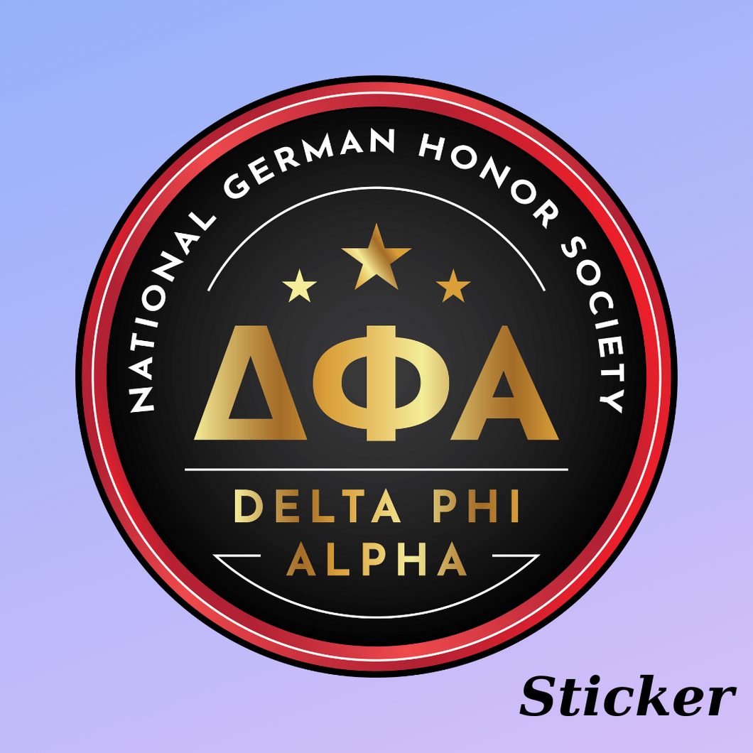 Delta Phi Alpha New Logo Sticker
