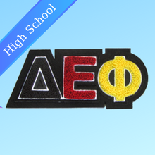 Load image into Gallery viewer, Delta Epsilon Phi Chenille Emblem Patch (High School)
