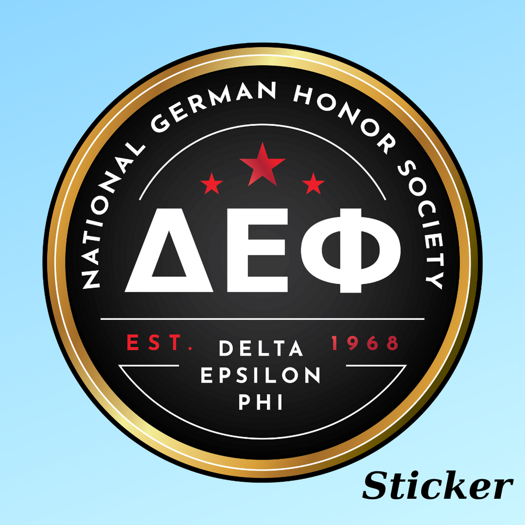Delta Epsilon Phi New Logo Sticker