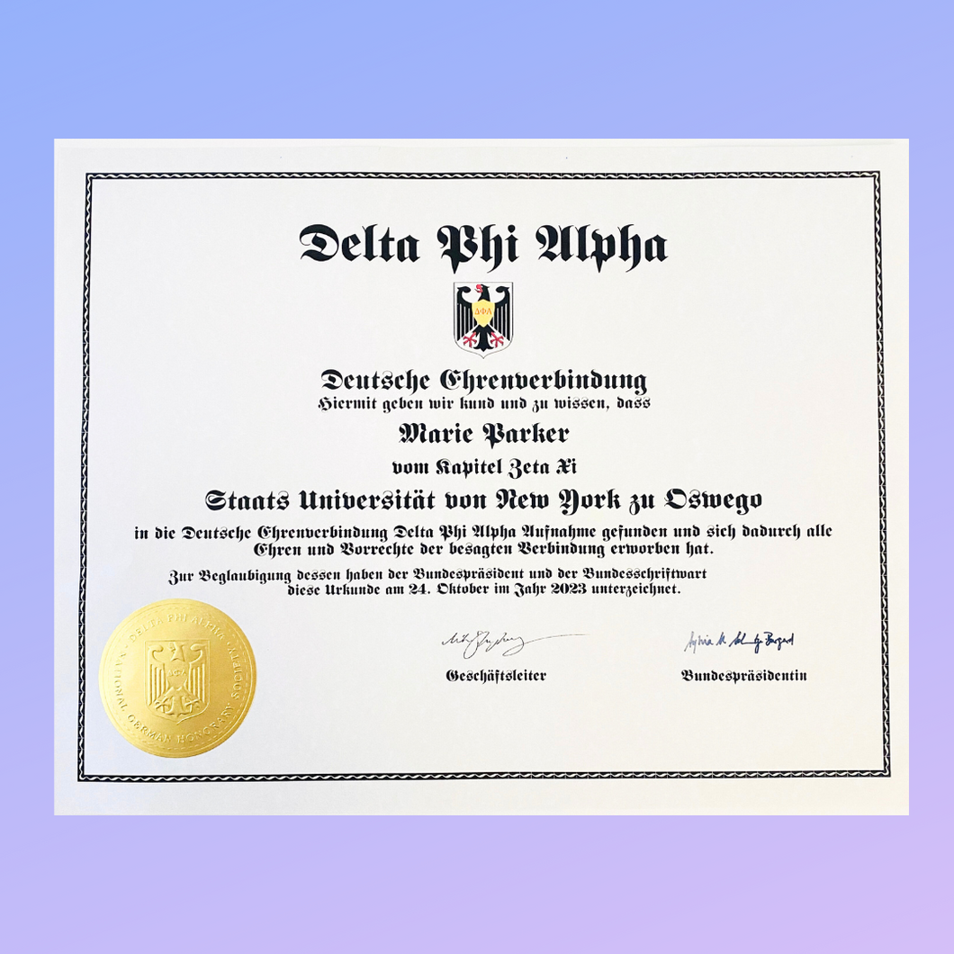 Delta Phi Alpha Induction Fee (University)