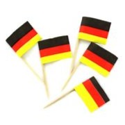 Mini German Flag Pick - Pack of 144