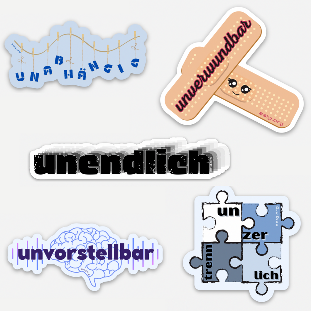Unwort Die-Cut Stickers - Pack of 10 - LIMITED EDITION