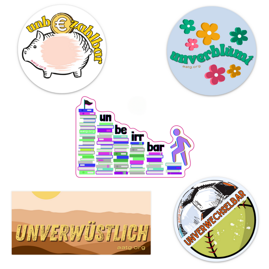 Unwort Die-Cut Stickers 2.0 - Pack of 10 - LIMITED EDITION
