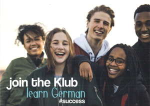 "join the Klub, learn German" Postcards